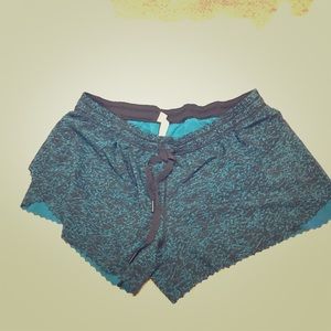 Teal Lululemon shorts